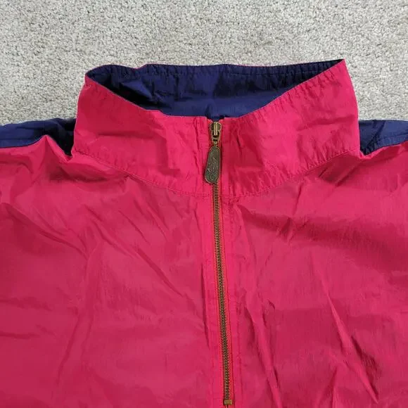 VTG Reebok Greg Norman Golf Windbreaker Mens XL Colorblock Vented Graphic Shark